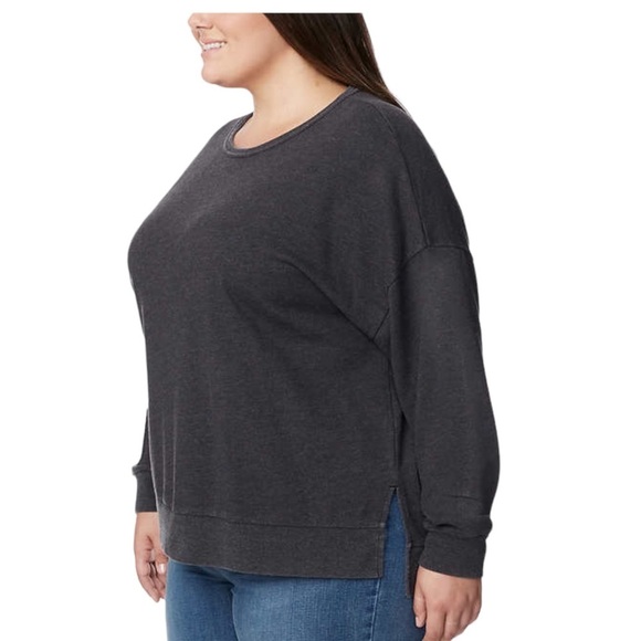 Ladies Buffalo 2X Crewneck Pullover Shirt Top Jersey Terry Cloth Long Sleeve NWT - Picture 5 of 8